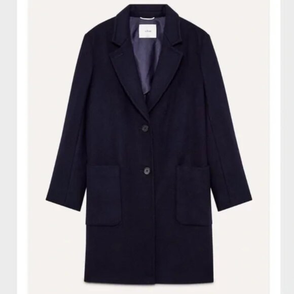 Aritzia Wilfred Jared Wool Coat - 2018 - Royal Navy - Sz XXS - Picture 16 of 16
